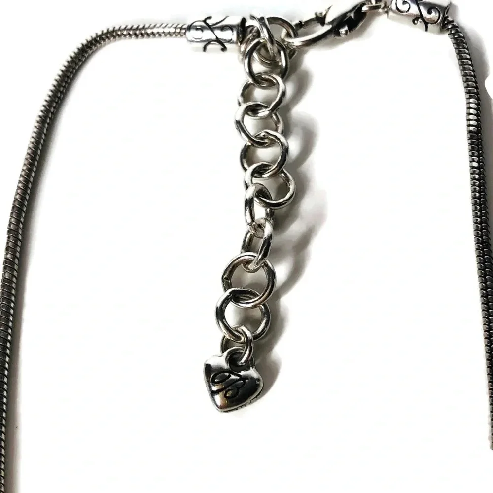 Brighton scroll necklace. Retired Silver Plated Scrollings